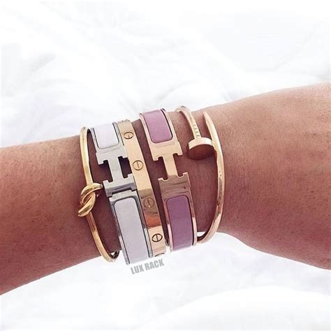 hermes bracelet rose gold replica|bracelet hermes original.